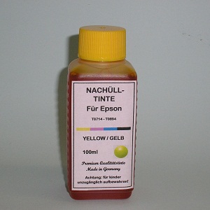 100 ml Tinta Amarela para Epson T0714 T0894