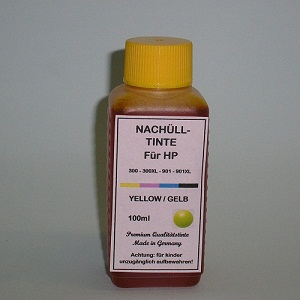 100 ml Tinta Amarela para HP 300 901