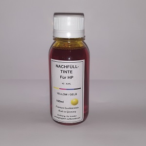 100 ml Tinta Amarela para HP 62 62XL
