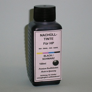 100 ml Tinta Preta para HP 364 364XL 920 920XL