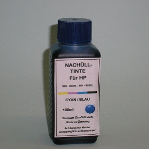 100 ml Tinta Ciano para HP 300 901