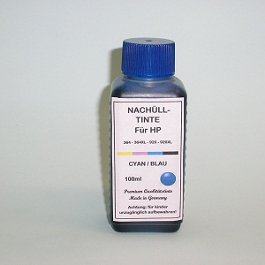 100 ml Tinta Ciano para HP 364 364XL 920 920XL