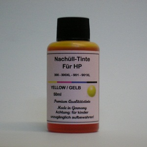 50 ml Tinta Amarela para HP 300 901