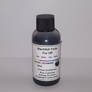 50 ml Tinta Preta para HP 364 364XL 920 920XL