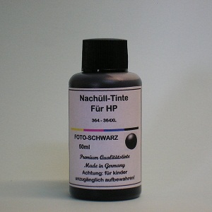 50 ml Tinta Preta Foto para HP 364 364XL